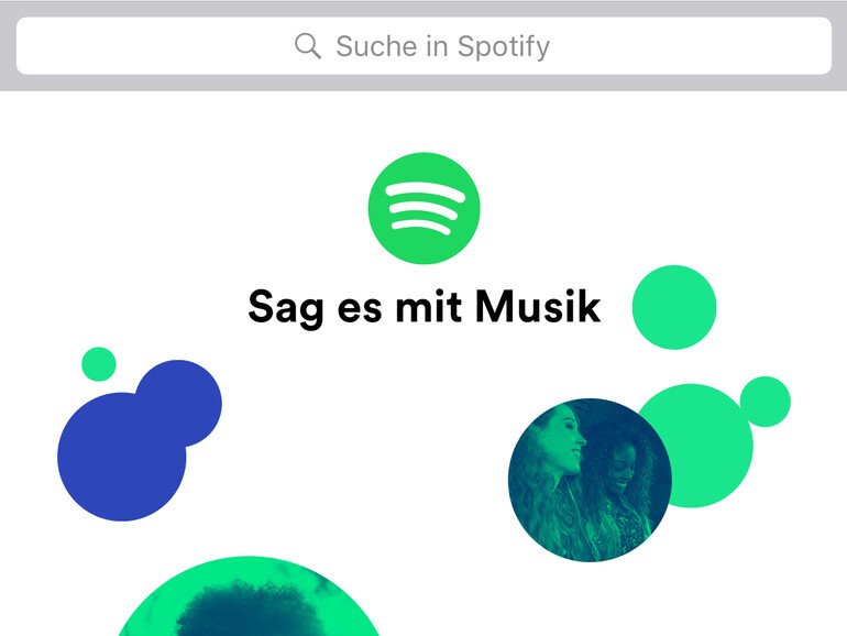 Die iMessage-App von Spotify hat eine eigene Suchfunktion