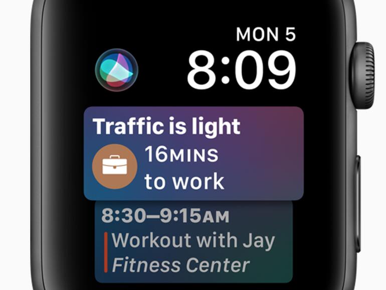 Das neue Siri-Zifferblatt in watchOS 4 weiß hoffentlich immer Bescheid