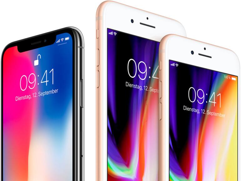 Das iPhone X ist nur wenig größer als das iPhone 8