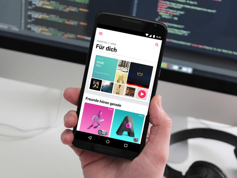 Apple Music auf einem Android-Smartphone