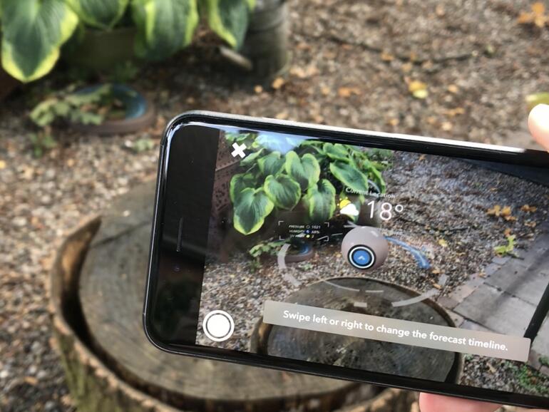 AR eignet sich scheinbar auch für Wetter-Apps