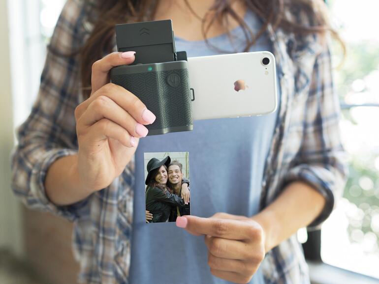 Prynt Pocket druckt mit Zink-Sticker-Papier