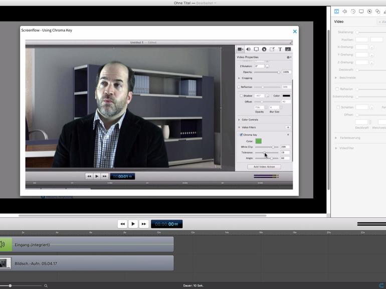 Screenshot aus ScreenFlow 6