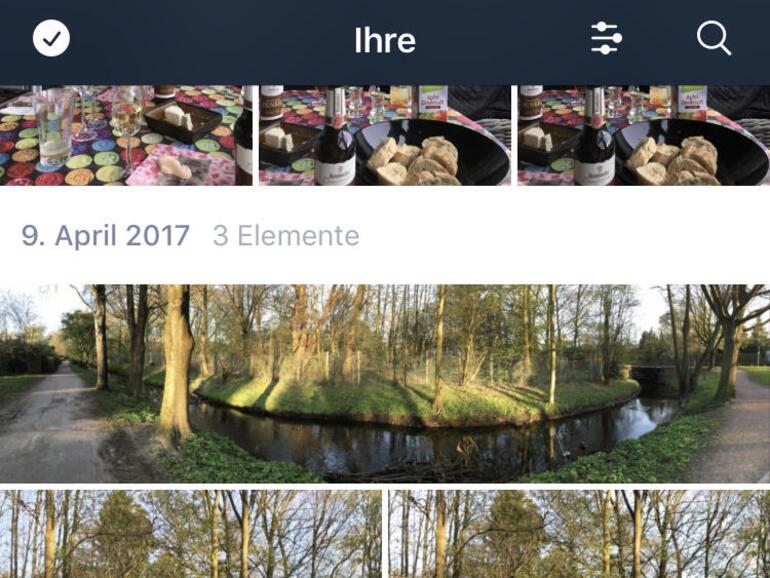 Amazon Photos bietet eine übersichtliche Oberfläche. Die Bilder kann man nach Aufnahme- oder Importdatum sortieren.