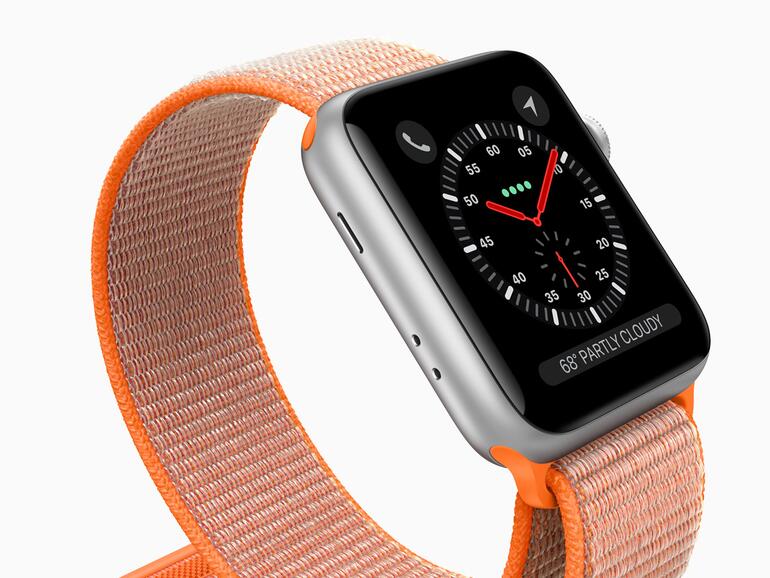 Watch Series 3 mit Nylon-Armband mit Klettverschluss