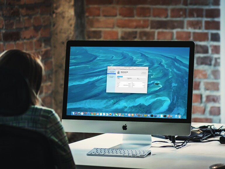 Festplattendienstprogramm in macOS High Sierra auf dem iMac