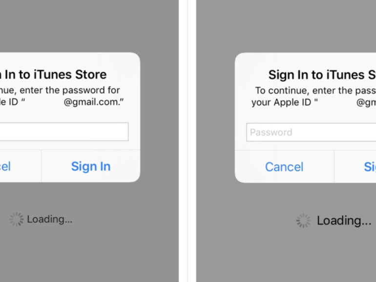 Links das Original und rechts die Fälschung. 