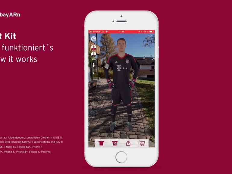 Manuel Neuer per ARKit ins Wohnzimmer holen