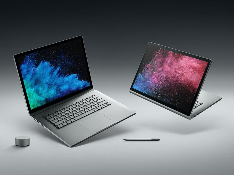 Das Surface Book 2 lässt sich als klassischer Laptop und als Tablet benutzen