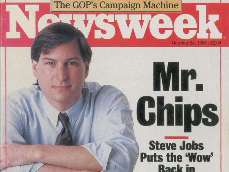 Die Newsweek vom Oktober 1988 mit Steve Jobs auf dem Cover