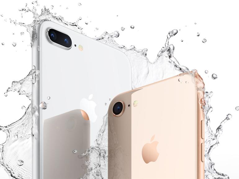 Das iPhone 8 und Plus-Modell sind wasserdicht