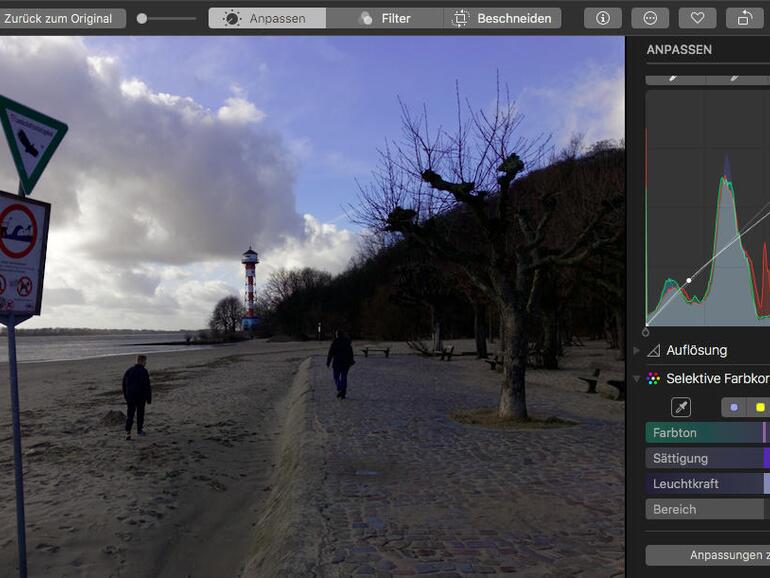 Apple hat die Bearbeitungsmöglichkeiten von Fotos übersichtlicher angeordnet und um einige neue Funktionen ergänzt.