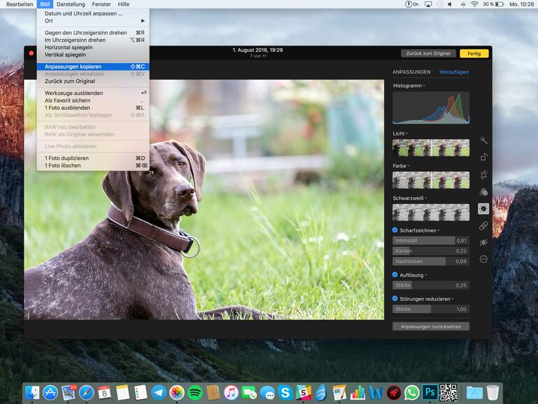Anpassungen können leicht übernommen werden