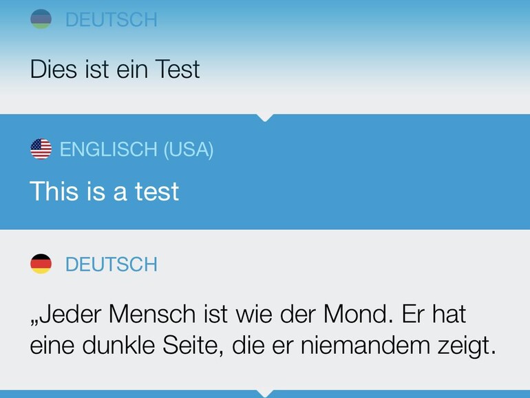 Sprechen und Übersetzen