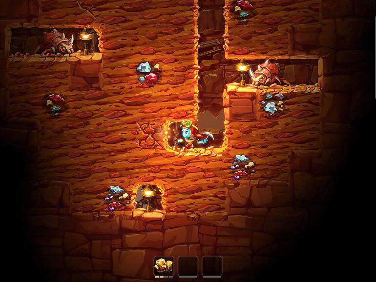 Screenshot aus Steamworld Dig 2