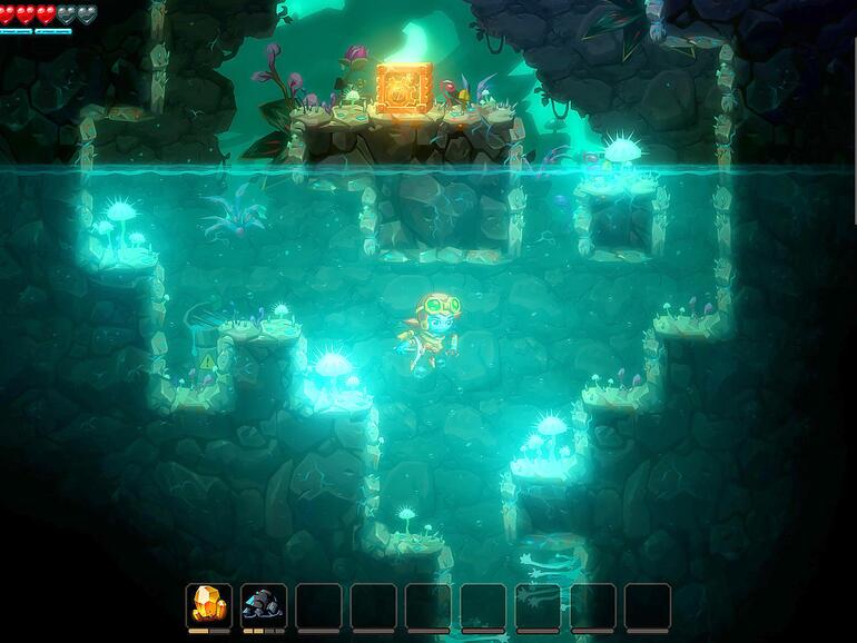 Screenshot aus Steamworld Dig 2