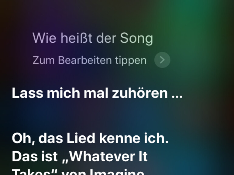 Auch Apples Sprachassistent Siri kann Lieder erkennen.