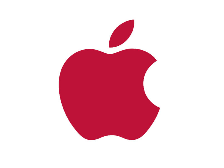 Nicht nur das Logo von Apple wird rot eingefärbt