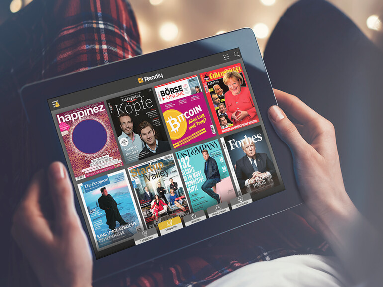 Mit der App von Readly behalten Sie den Überblick über 2500 Zeitschriften