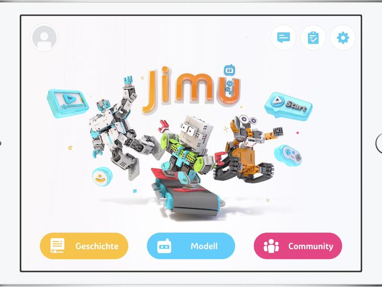 Eine App steuert alle Baukästen aus der Jimu-Robot-Serie.