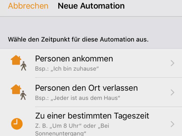 Die Home-App kann nun wesentlich nützlichere Aktionen anlegen und beispielsweise die Heizung abschalten, wenn alle Personen das Haus verlassen haben.