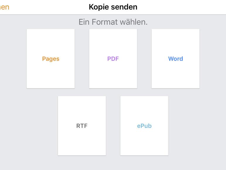 Alle iWork-Apps können MS-Office-Dateien importieren und per „Kopie senden“ auch exportieren. Intern nutzen die Apps aber eigene Formate.
