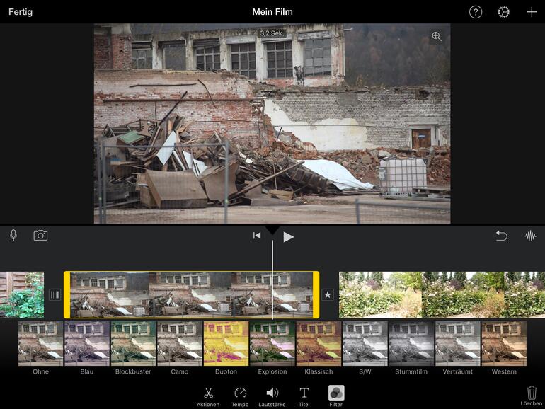 Mit Keynote lassen sich nicht nur Präsentationen erstellen und bearbeiten, sondern auf dem größeren Display des iPad vor kleinen Gruppen auch durchaus vorführen.