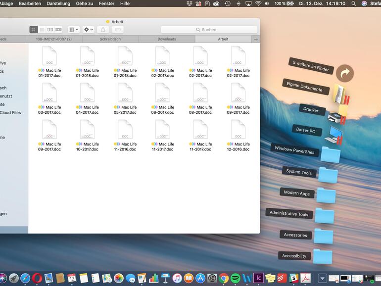 Tags und Stapel in macOS