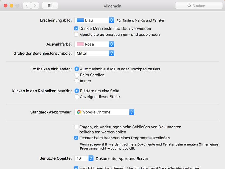 Dunklen Modus in macOS einrichten