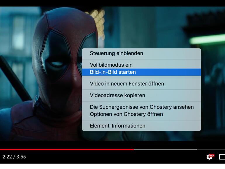 Bild-in-Bild-Modus nutzen