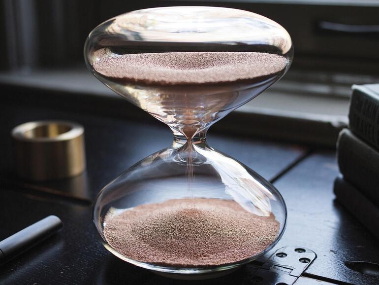 Marc Newson hat diese Sanduhr mit entworfen