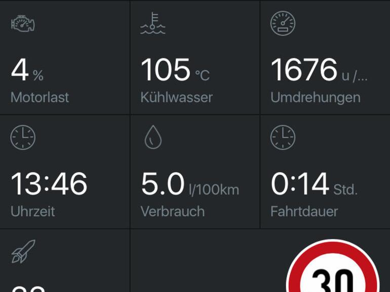 Zwischen den Fahrten zeigt Pace das Fahrtenbuch mit bisherigen Touren und Statistik-Daten an.