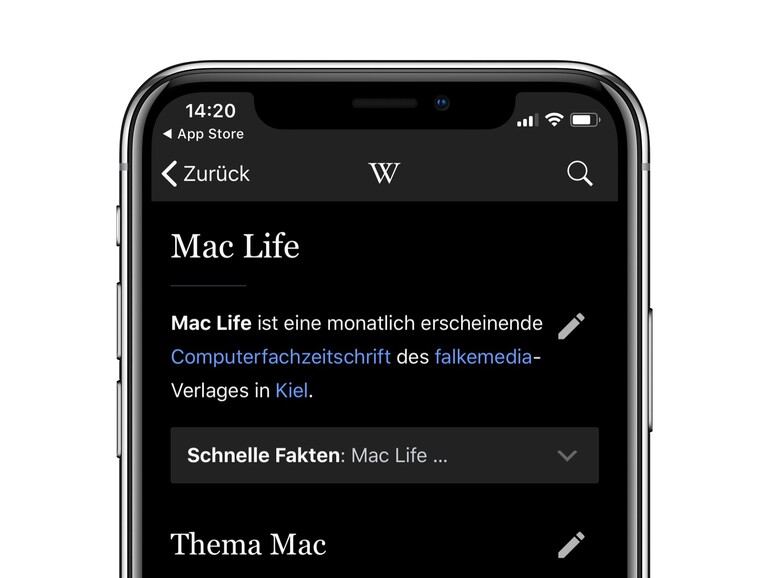 Wikipediartikel lassen sich nun auch im schwarzen Modus lesen