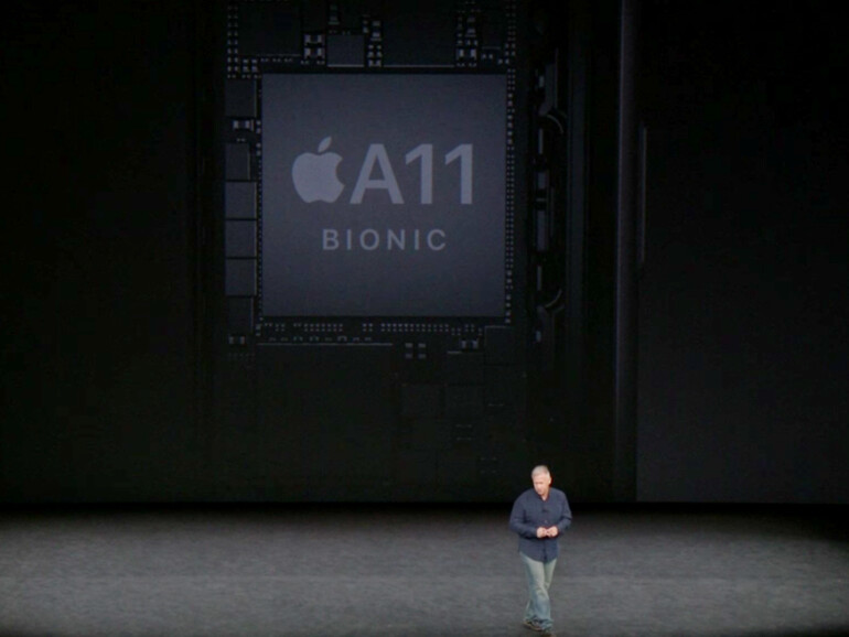 Apple stellt den A11 Bionic vor.