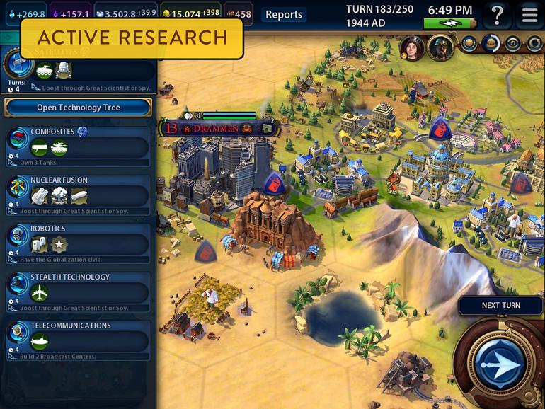 Screenshot aus Sid Meier‘s Civilization VI für iPad