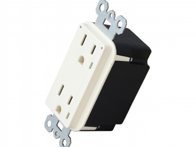 Unscheinbar, aber voller Technik: Eine Unterputz-Steckdose mit HomeKit-Support