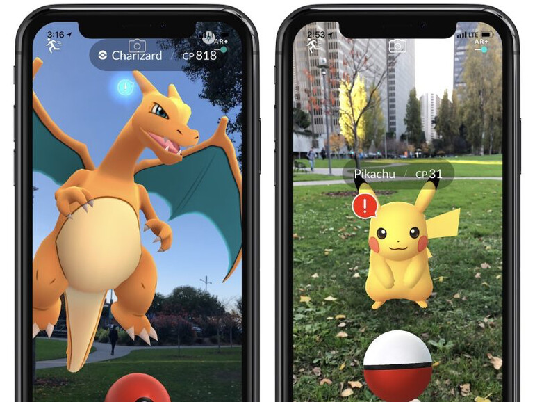 Pokémon GO auf dem iPhone X