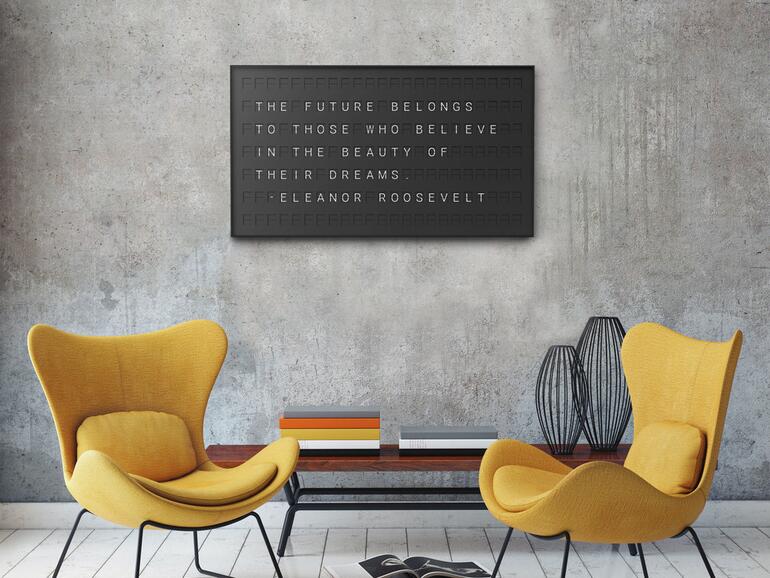 Das Vestaboard lässt sich mit verschiedenen Diensten verknüpfen