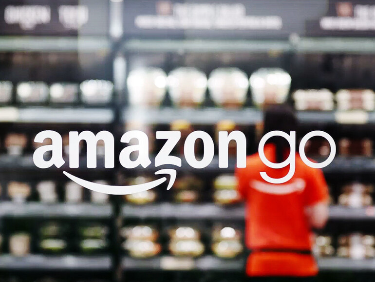 Amazon GO Eingang zum Supermarkt