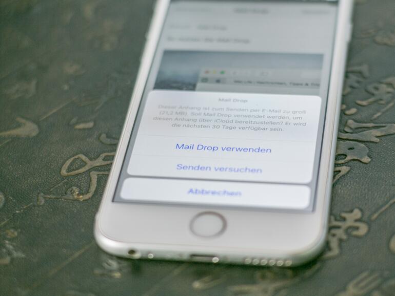 Mail Drop ist bereits seit iOS 9.2 an Bord