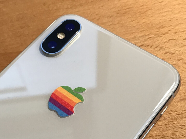 Für neue Geräte wird Apple das bunte Logo wohl nicht mehr einsetzen