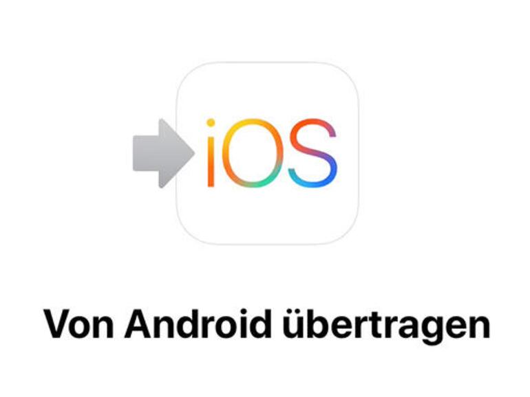 4 Wählen Sie aus, welche Daten transferiert werden. Der Vorgang ist beendet, wenn der Ladebalken auf dem iPhone bei 100 Prozent steht, nicht, wenn die App auf dem Android-Gerät es sagt.
