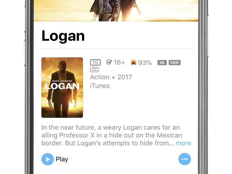 Seit Ende 2017 bietet Apple immer mehr Filme im iTunes Store in 4K und HDR an.