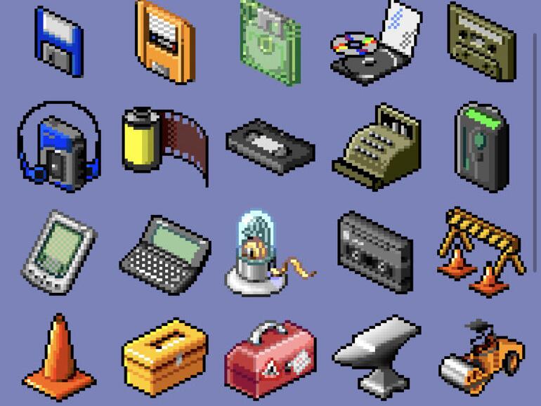 Pixel World Stickers