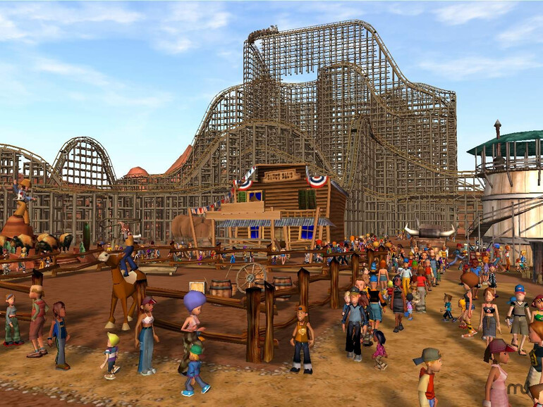 Screenshot aus Rollercoaster Tycoon 3 für Mac