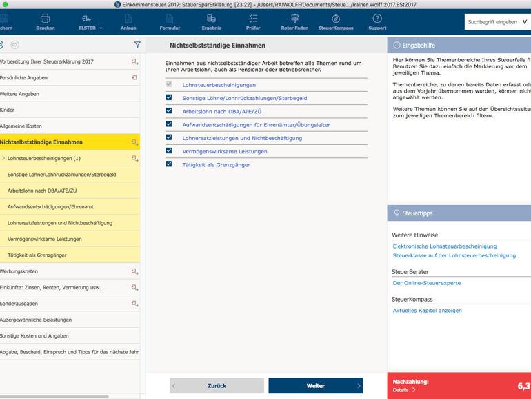 Steuererklärung Plus