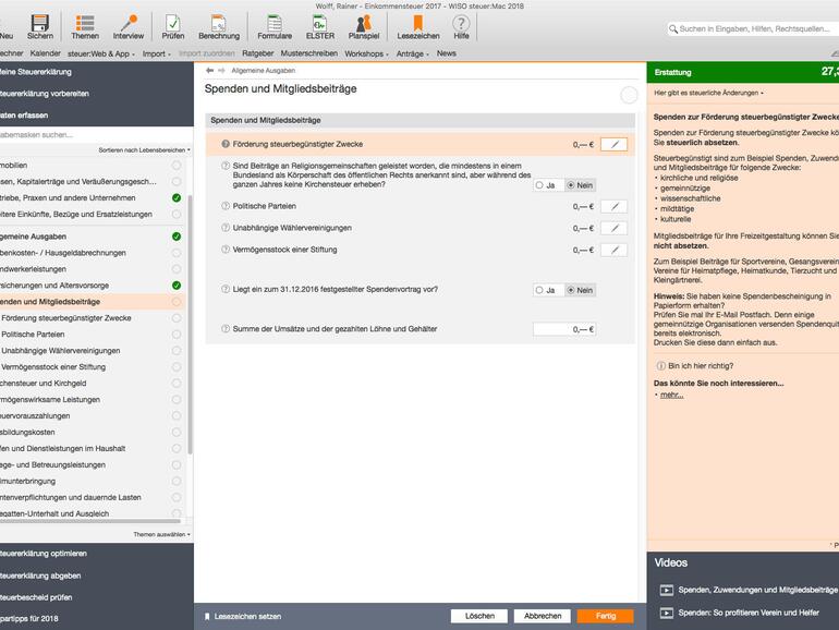 Wiso Steuer Mac 2018