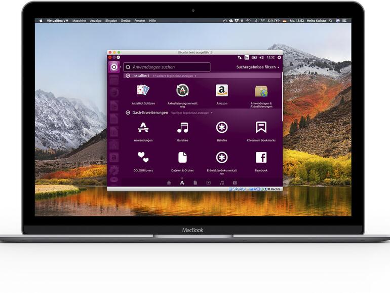 Ubuntu in der virtuellen Maschine am Mac