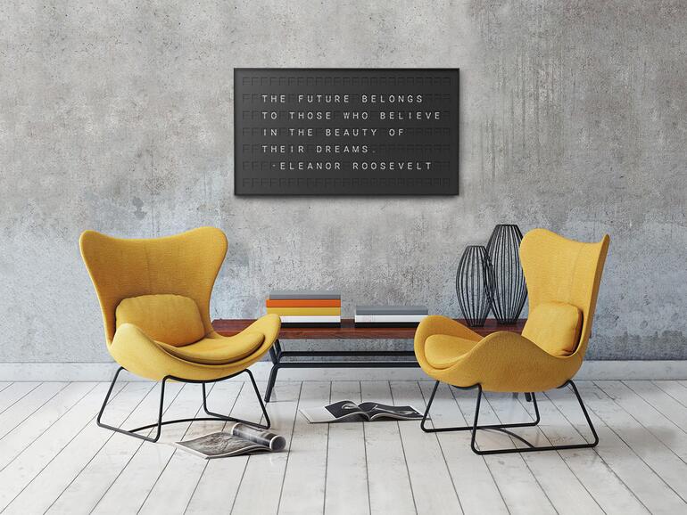 Eine Flughafen-Fallblattanzeige für die eigenen vier Wände? Warum nicht?