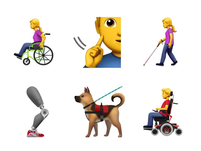 Neun neue Emojis sollen zum Beispiel Rollstuhlfahrer besser repräsentieren